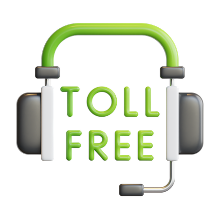 Toll Free  3D Icon