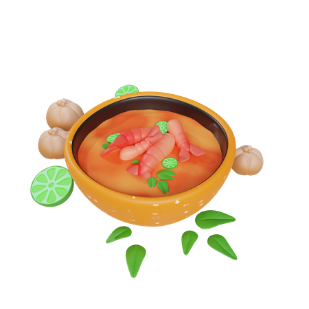 Tom Yum  3D Icon