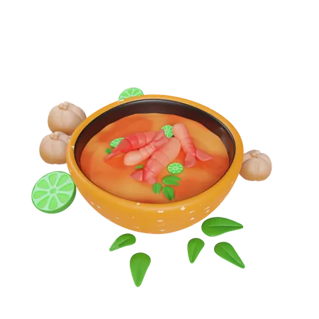 Tom Yum  3D Icon