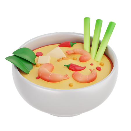 Tom Yum  3D Icon