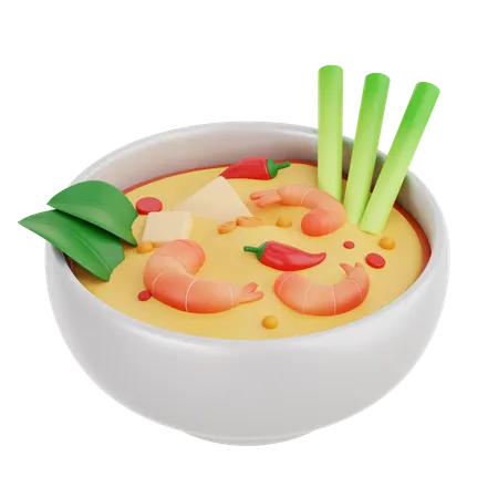 Tom Yum  3D Icon