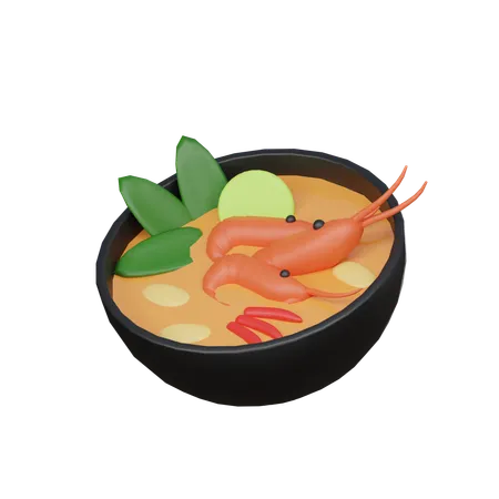 Tom yum kung  3D Icon