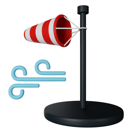 Toma de viento  3D Icon