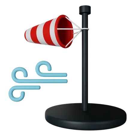 Toma de viento  3D Icon