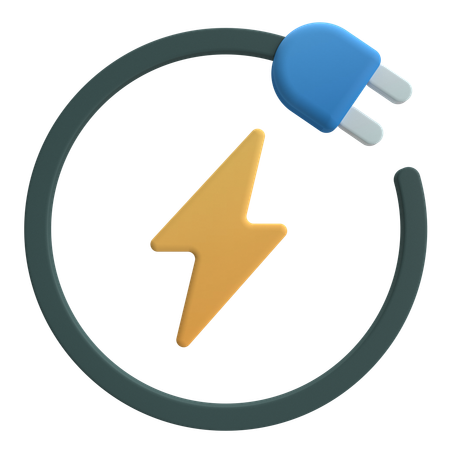 Tomada de eletricidade  3D Icon