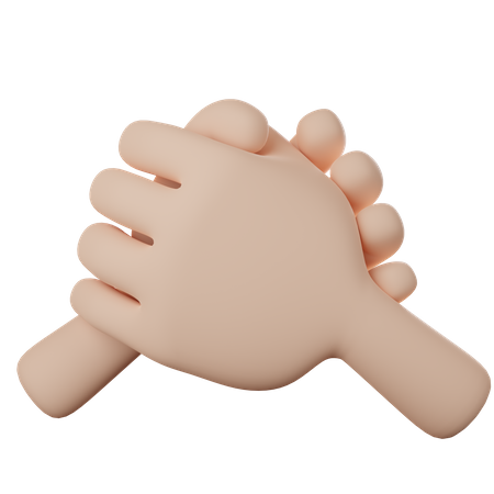 Tomados de la mano  3D Icon