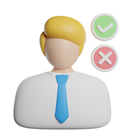 Tomando decisões  3D Icon