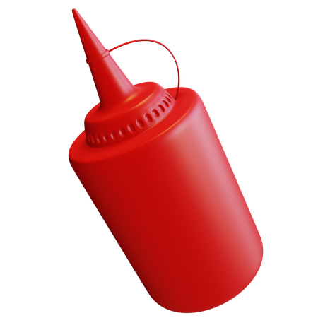 Ketchup aux tomates  3D Illustration