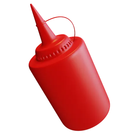 Ketchup aux tomates  3D Illustration