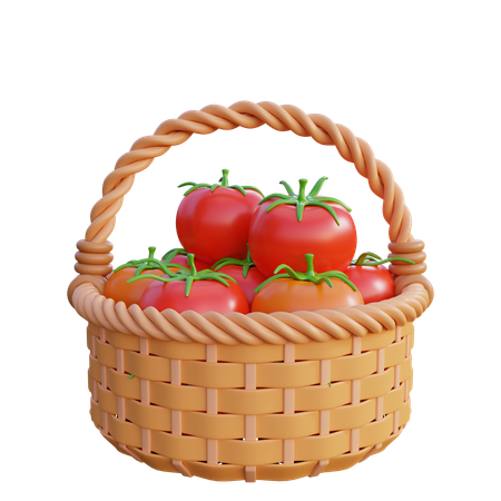 Tomatenkorb  3D Icon