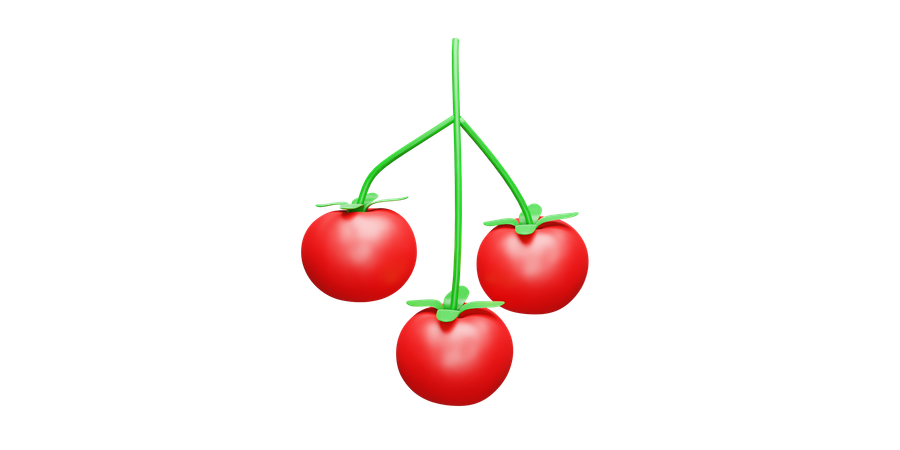 Tomates cherry  3D Icon