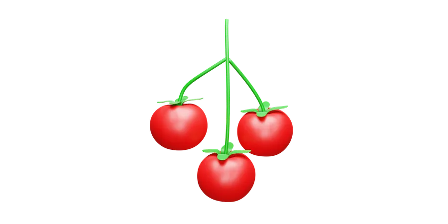 Tomates cherry  3D Icon