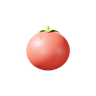 3d red tomato illustration
