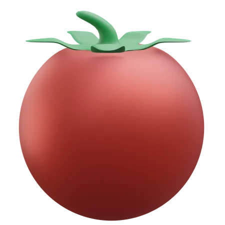 Tomato Grocery 3 D Icon Illustration With Tranparent Background 3D Icon