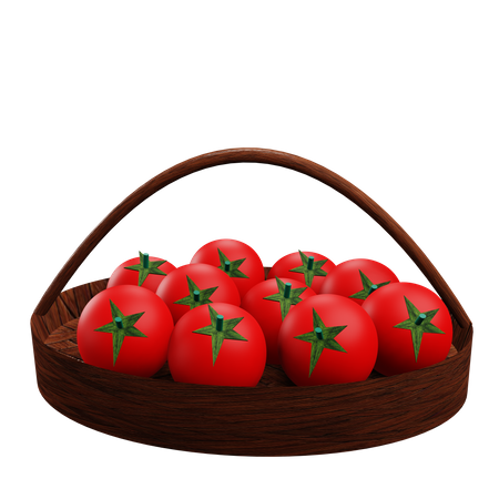 Tomato Basket  3D Icon