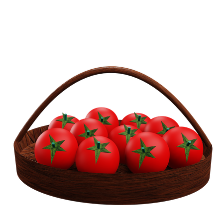 Tomato Basket  3D Icon