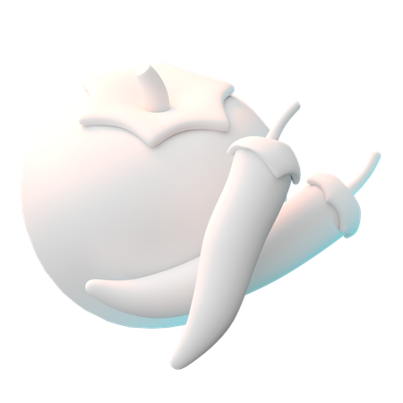 トマトチリ  3D Icon