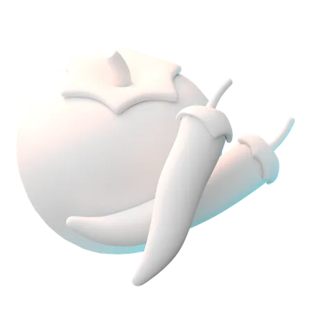 トマトチリ  3D Icon