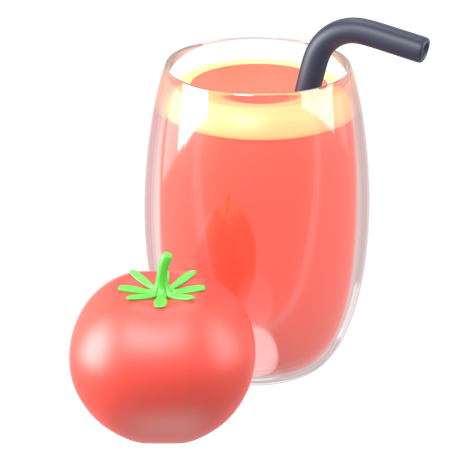 Tomato Juice 3D Icon