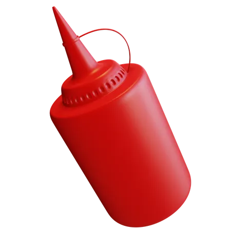 Tomato Ketchup  3D Illustration