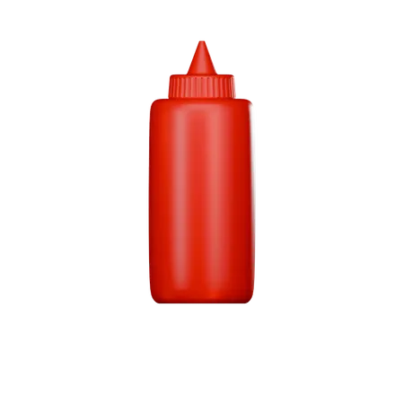 Ketchup Bottle 3 D Icon 3D Icon