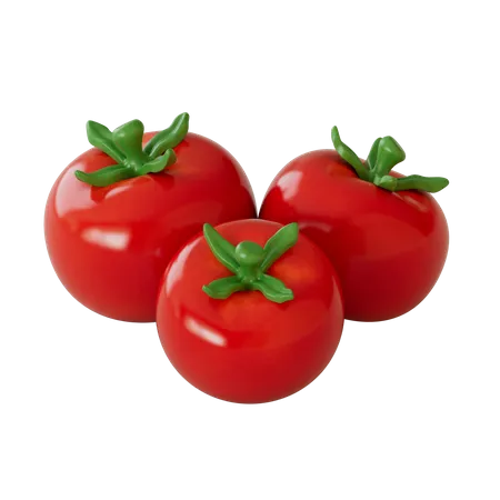 Tomatoes  3D Illustration