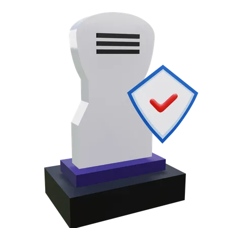 Tomb insurance  3D Icon