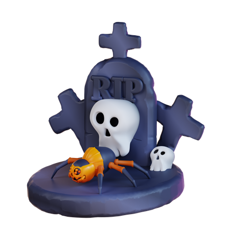 Tombe  3D Icon