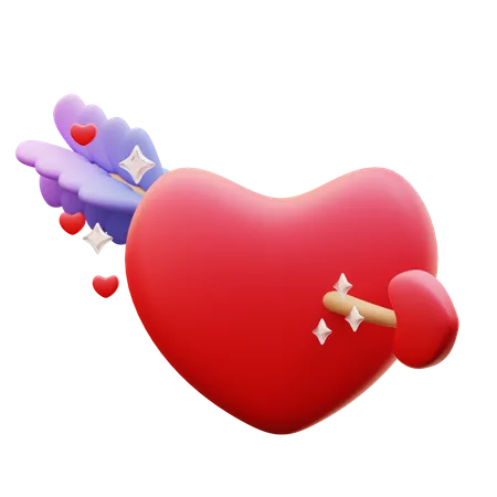 Tomber amoureux  3D Icon