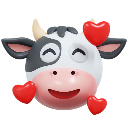 Tomber amoureux d'une vache  3D Icon