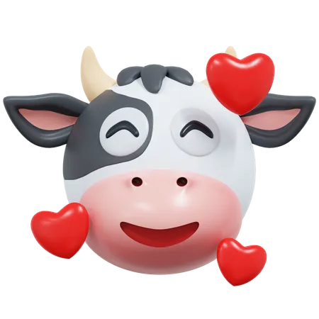 Tomber amoureux d'une vache  3D Icon