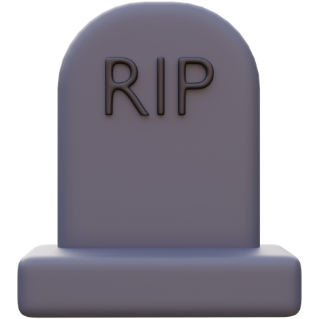 Tombstone Of Halloween Day  3D Icon