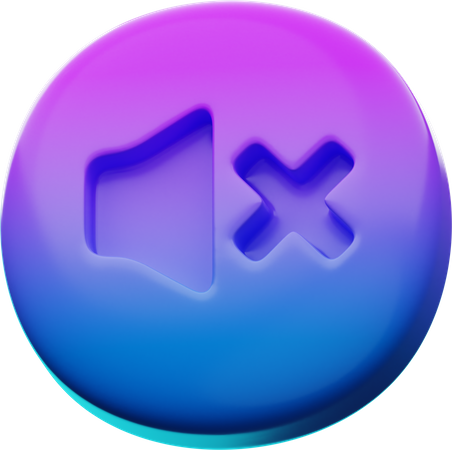 Ton aus  3D Icon