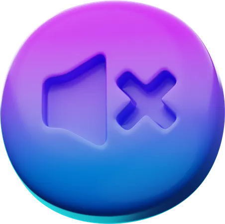 Ton aus  3D Icon