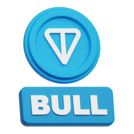 トンコインブル  3D Icon
