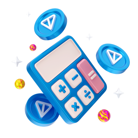 톤 동전 계산  3D Icon