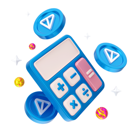 Ton Coin Calculation  3D Icon