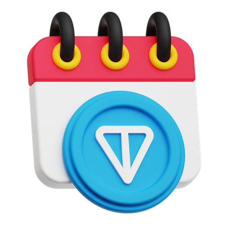 Ton Coin Calendar  3D Icon