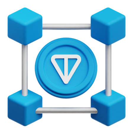 トンコイン接続  3D Icon