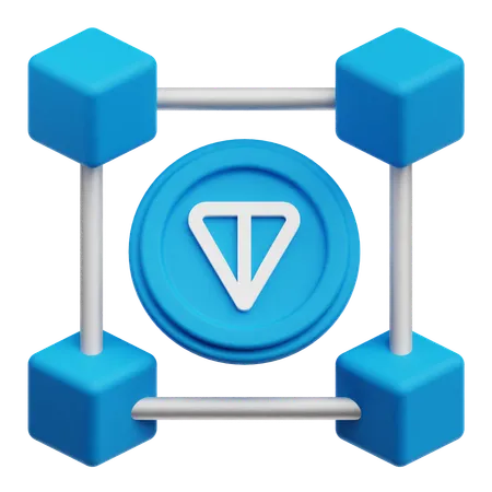 トンコイン接続  3D Icon