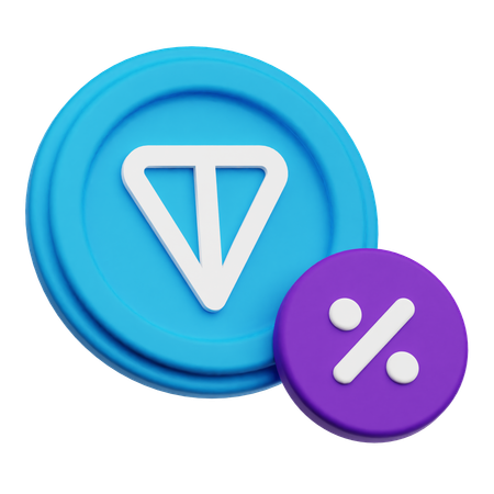 Ton Coin Discount  3D Icon