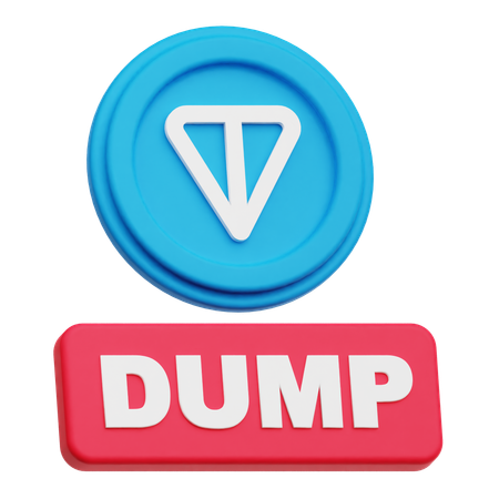 トンコインダンプ  3D Icon
