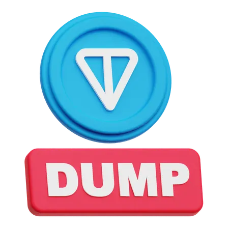 トンコインダンプ  3D Icon