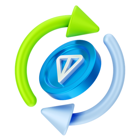 トンコイン交換  3D Icon