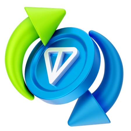 トンコイン交換  3D Icon