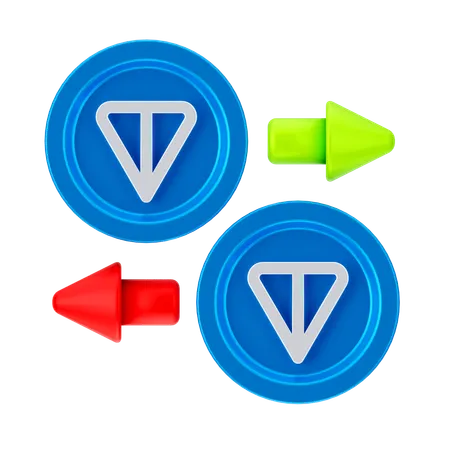 トンコイン交換  3D Icon