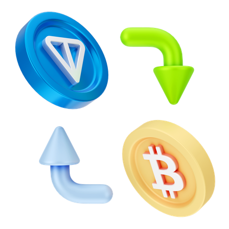 Ton Coin Exchange  3D Icon