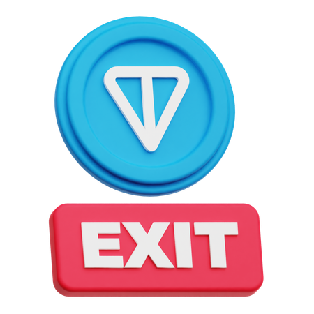 トンコイン出口  3D Icon