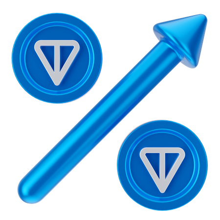 Ton Coin Growth  3D Icon