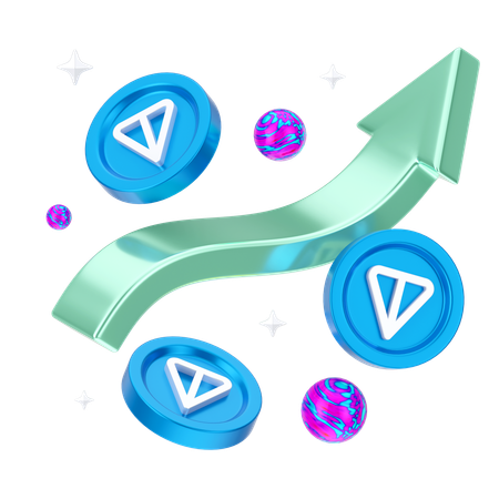 Ton Coin Growth  3D Icon